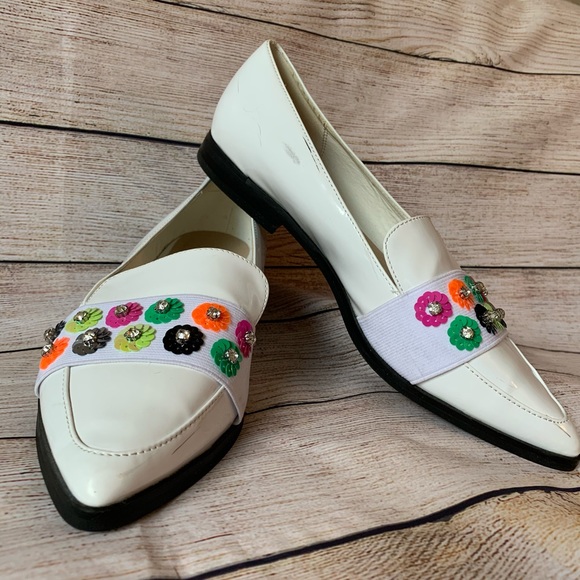 ASOS | White Loafer With Rhinestones and Sequins - Picture 4 of 12